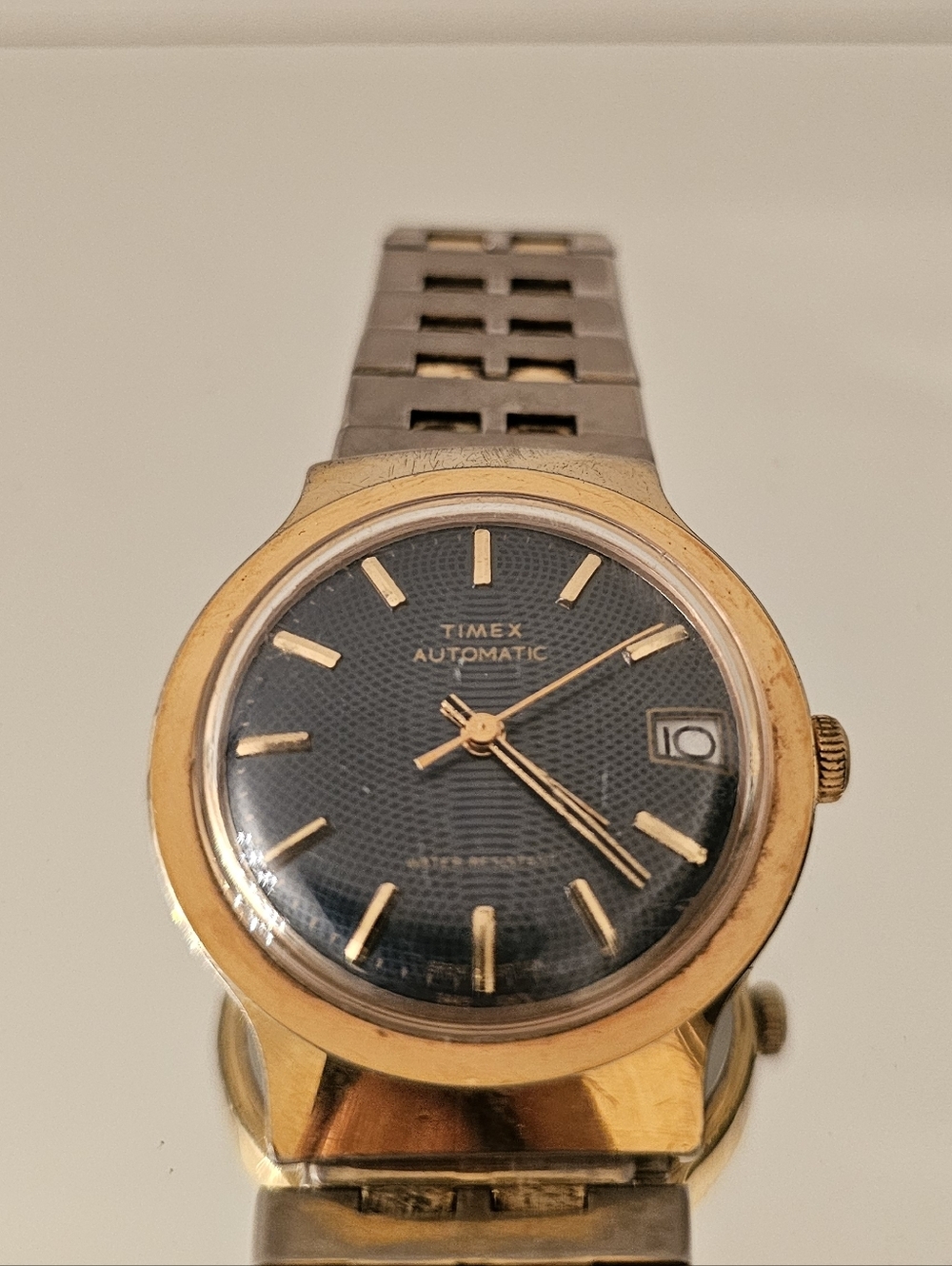 Timex Men's Gold and Black Automatic Dress Watch